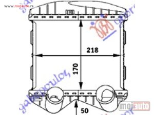 NOVI: delovi  HLADNJAK INTERKULERA BENZIN (170x218x50) Smart fortwo 98-07 -dostupno