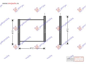 NOVI: delovi  HLADNJAK MOTORA ZA SVE MODELE (38x35) Smart fortwo 98-07 -dostupno