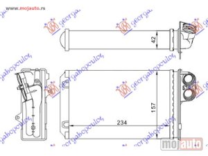 NOVI: delovi  GREJAC KABINE (234x157x42) Citroen c5 01-04 -dostupno