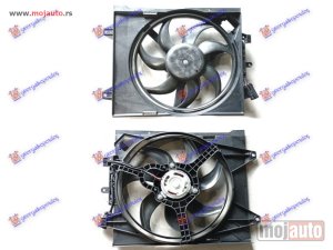 NOVI: delovi  VENTILATOR KOMPLET (BENZIN-DIZEL) (+AC) Fiat 500 07-15 -dostupno