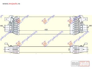 NOVI: delovi  HLADNJAK INTERKULERA 1.4-1.6 TDCi (45x145x50) Ford fusion 02-12 -dostupno