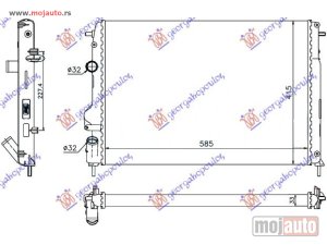 Glavna slika - HLADNJAK MOTORA 1.6 BENZIN / 1.5 DCI (+AC) (58.5x41.5x34) Dacia sandero 08-12 -dostupno - MojAuto