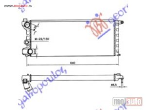 Glavna slika - HLADNJAK MOTORA 750/1000 4x4 (58x25x34) 86-89 Lancia y10 91-95 -dostupno - MojAuto