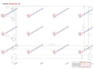 Glavna slika - HLADNJAK MOTORA 1.4 FSI BENZIN - 1.7/1.9 DIZEL (51x38) Vw lupo 98-05 -dostupno - MojAuto