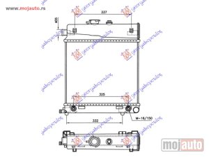NOVI: delovi  HLADNJAK MOTORA 1.8/2.0/2.2/2.3 (MAN/AUTO) (-AC) (36x43) Mercedes slk (r170) 96-04 -dostupno
