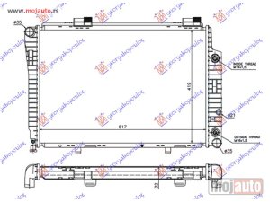 NOVI: delovi  HLADNJAK MOTORA ZA SVE MODELE DIZEL (?AN/?UTO) (+AC) (61.5x42) Mercedes slk (r170) 96-04 -dostupno