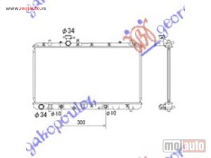 NOVI: delovi  HLADNJAK MOTORA 1.5i/1.6i 16V VVTi (AUTO) (375x710) Fiat sedici 07- -dostupno