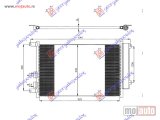 NOVI: delovi  HLADNJAK KLIME 1.9 JTD (560x340x16) Alfa romeo 147 00-10 -dostupno