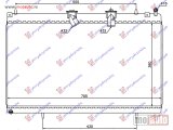 NOVI: delovi  HLADNJAK MOTORA 2.2 Hdi DIZEL (MAN) (380x705x33) Citroen c5 04-08 -dostupno