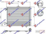 NOVI: delovi  HLADNJAK KLIME BENZIN/DIZEL (420x370) 2005- 3 NOSACA Citroen c3 02-10 -dostupno