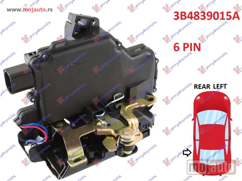 Glavna slika -  BRAVA ZADNJIH VRATA ELEKTRICNA (6pins) Levo Seat leon 99-05 -dostupno - MojAuto