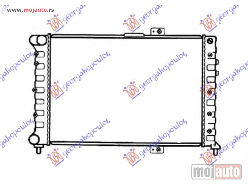 Glavna slika -  HLADNJAK MOTORA (+AC) (65.8x41.5) Alfa romeo 166 98-07 -dostupno - MojAuto