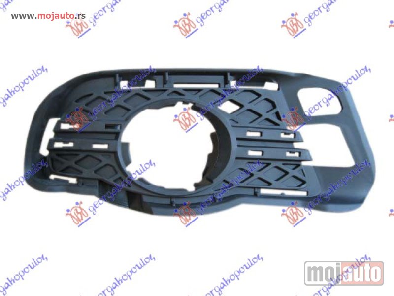 Glavna slika -  RESETKA PREDNJEG BRANIKA (SA OKRUGLOM MAGLENKOM) (OTVORI ZA LAJSNU) (AVANTGARDE) Desno Mercedes c class (w204) 07-11 -dostupno - MojAuto
