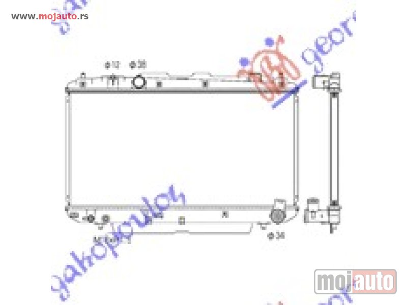 Glavna slika -  HLADNJAK MOTORA 2.0 D4d (+/-AC) (37.5x73.8x25) (KOYO) Toyota rav 4 (xa20) 00-05 -dostupno - MojAuto