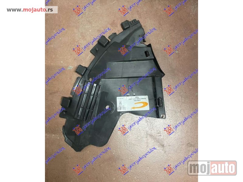 Glavna slika -  ZASTITA MOTORA ISPOD BRANIKA PLASTICNA Desno Dacia sandero 08-12 -dostupno - MojAuto