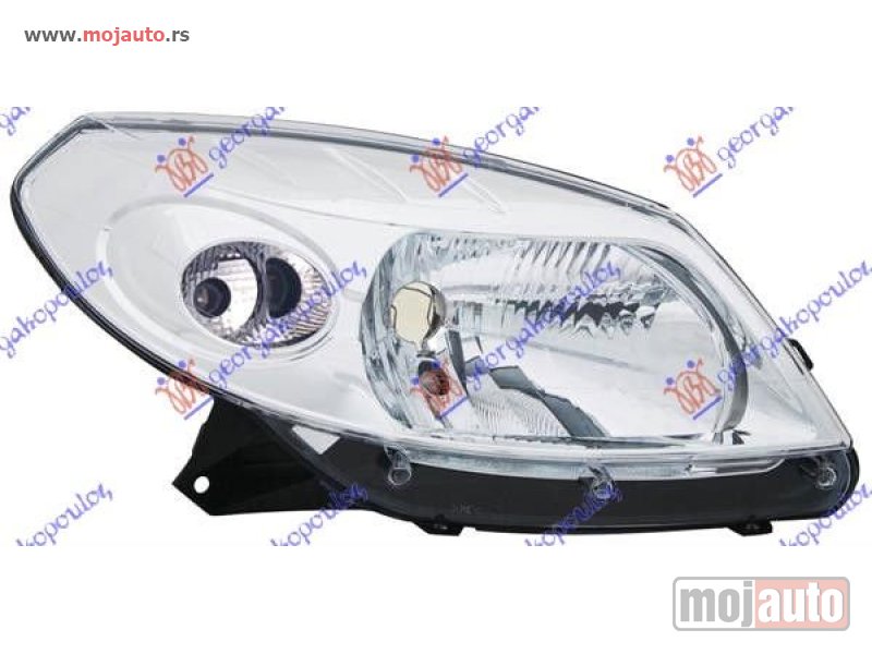 Glavna slika -  FAR ELEKTRICNI HROM (DEPO) Desno Dacia sandero 08-12 -dostupno - MojAuto