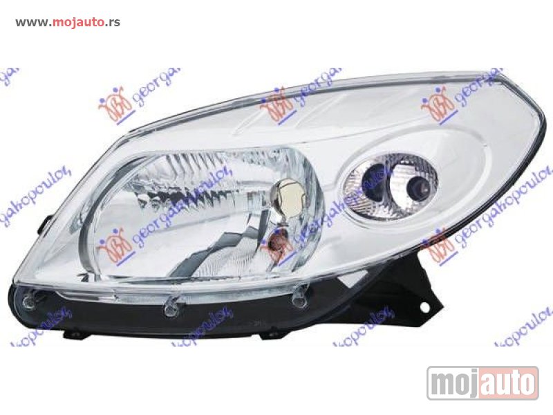 Glavna slika -  FAR ELEKTRICNI HROM (DEPO) Levo Dacia sandero 08-12 -dostupno - MojAuto