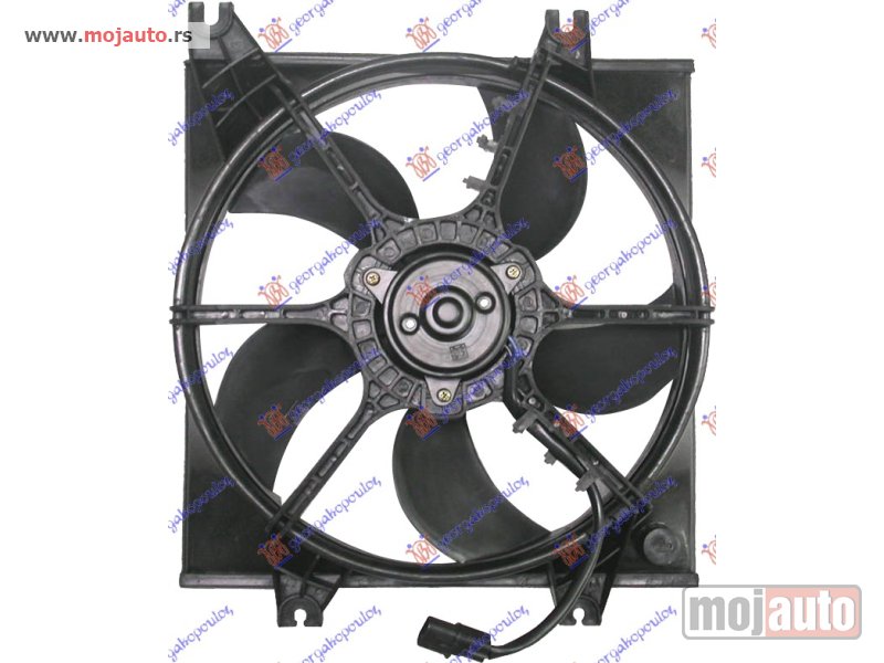 Glavna slika -  VENTILATOR KOMPLET (BENZIN) (330mm) (2 PIN) Hyundai accent l/b 99-02 -dostupno - MojAuto