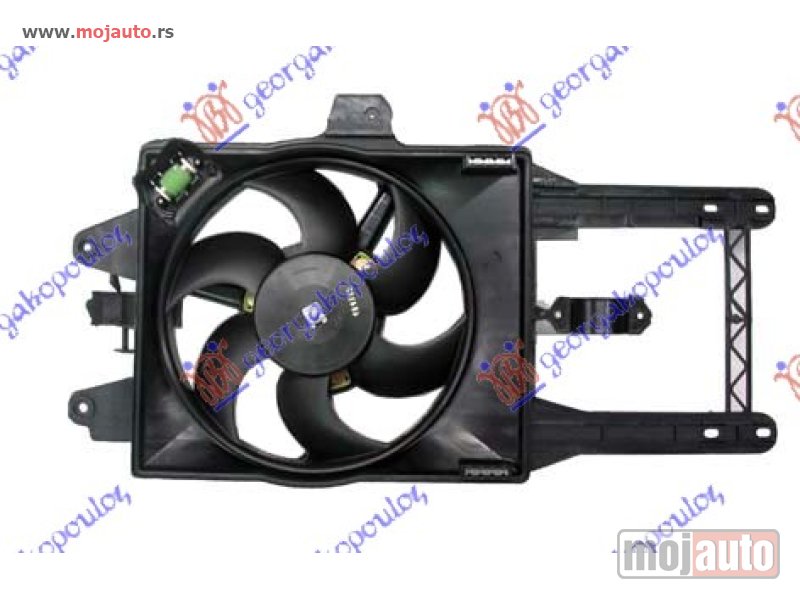 Glavna slika -  VENTILATOR HLADNJAKA KOMPLET (BENZIN) (-AC) 00- Lancia y 96-03 -dostupno - MojAuto