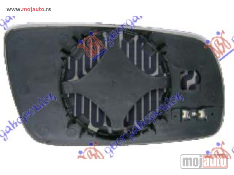 Glavna slika -  STAKLO RETROVIZORA SA GREJACEM (ASFERICNO) Levo Vw polo 99-01 -dostupno - MojAuto