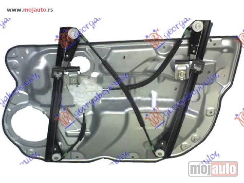 Glavna slika -  PODIZAC PREDNJEG PROZORA ELEKTRICNI (BEZ MOTORA) 5 VRATA (A KVALITET) Levo Vw polo 02-05 -dostupno - MojAuto