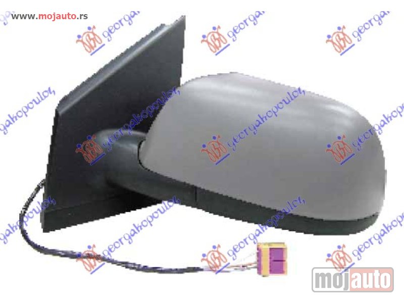 Glavna slika -  RETROVIZOR ELEKTRICNI SA GREJACEM (ASFERICNO STAKLO) Levo Vw polo 02-05 -dostupno - MojAuto