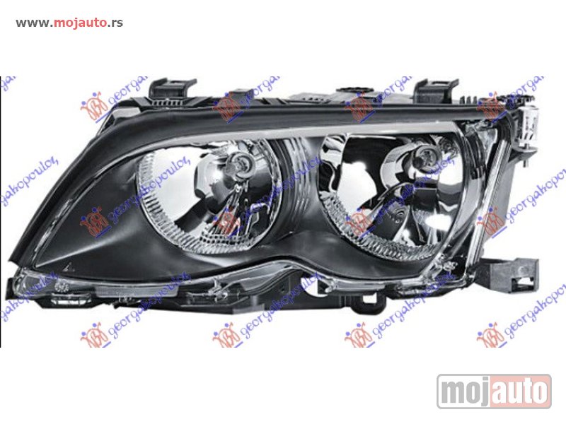 Glavna slika -  FAR CRNI OKVIR (DEPO) Desno Bmw series 3 (e46) sdn 02-05 -dostupno - MojAuto