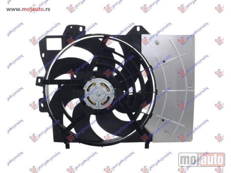 Glavna slika -  VENTILATOR KOMPLET (1 KONEKTOR) (38cm) Citroen c3 pluriel 03-10 -dostupno - MojAuto