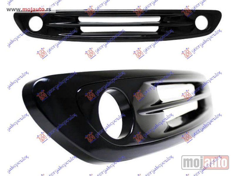 Glavna slika -  PVC MASKA SJAJ-CRNA (MAGLENKE) -2002 Smart fortwo 98-07 -dostupno - MojAuto