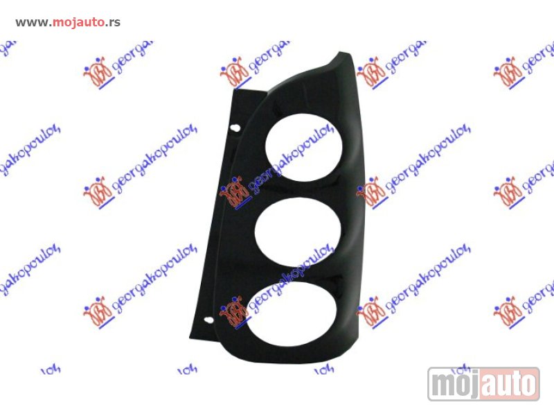Glavna slika -  OKVIR STOP LAMPE CRNI 02- (ULO) Desno Smart fortwo 98-07 -nedostupno - MojAuto