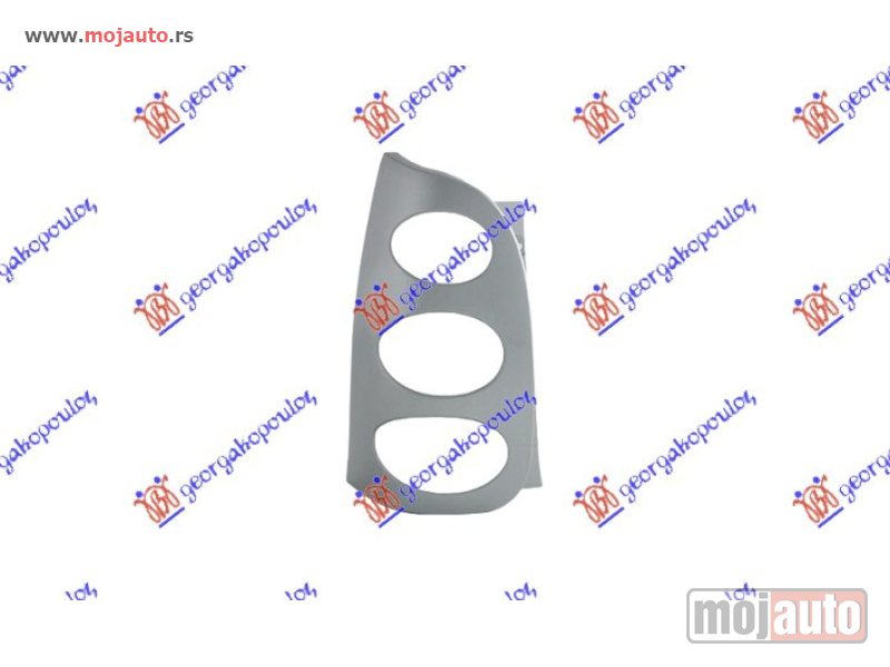 Glavna slika -  OKVIR STOP LAMPE SIVI 02- (ULO) Levo Smart fortwo 98-07 -nedostupno - MojAuto