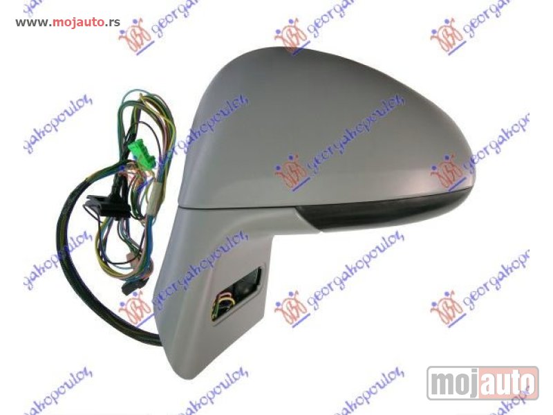 Glavna slika -  RETROVIZOR ELEKTRICNI SA GREJACEM PM (ELEKTRO-SKLOPIV) (A KVALITET) (ASFERICNO STAKLO) Levo Citroen c4 04-11 -dostupno - MojAuto