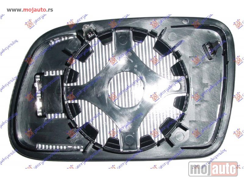 Glavna slika -  STAKLO RETROVIZORA PLAVO Desno Peugeot 407 04-10 -dostupno - MojAuto