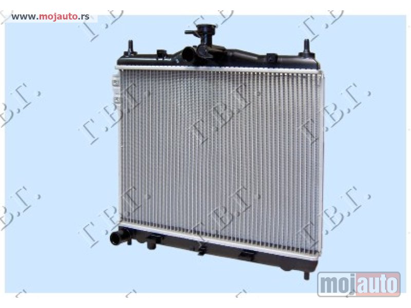 Glavna slika -  HLADNJAK MOTORA 1.6CC (+/-AC) (50x38) VENTILATOR 23cm Hyundai getz 02-05 -dostupno - MojAuto