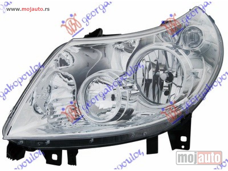 Glavna slika -  FAR ELEKTRICNI (H7/H1) (DEPO) Levo Peugeot boxer 06-14 -dostupno - MojAuto