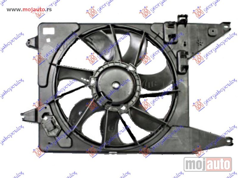 Glavna slika -  VENTILATOR KOMPLET (BENZIN/DIZEL) (BOSCH TIP) Dacia sandero 08-12 -dostupno - MojAuto