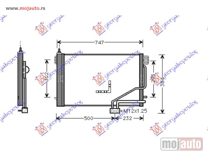 Glavna slika -  HLADNJAK KLIME 2.0/2.2/2.7/3.0/3.2 CDi (640x370) Mercedes clk (w209) 02-09 -dostupno - MojAuto