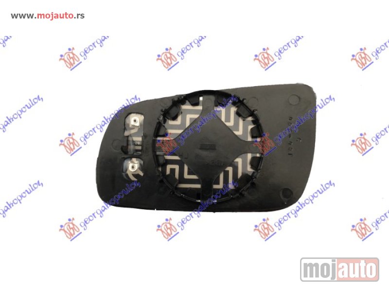 Glavna slika -  STAKLO RETROVIZORA SA GREJACEM PLAVO (KRATKO) (KONVEKSNO) Desno Seat ibiza 99-02 -dostupno - MojAuto