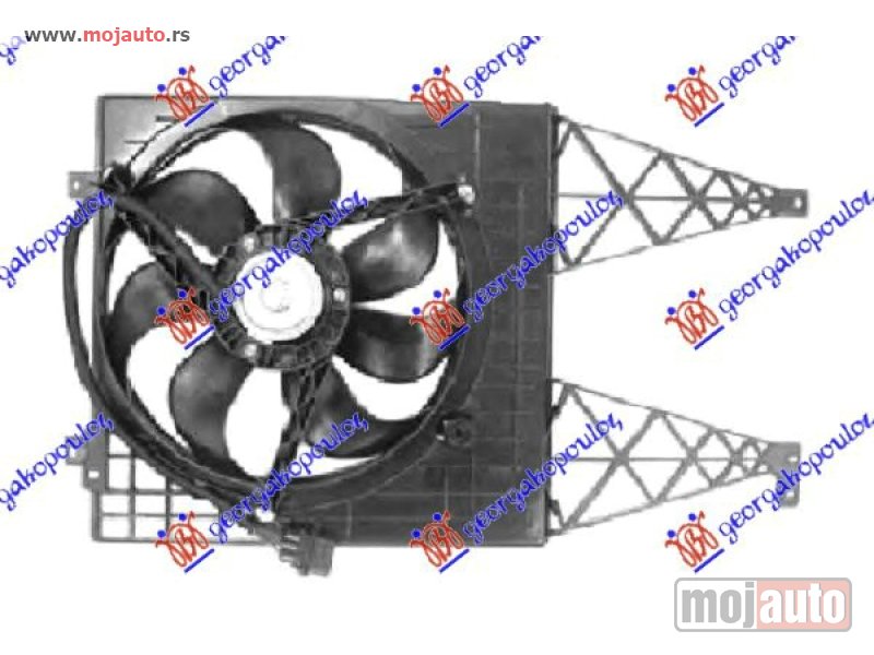 Glavna slika -  VENTILATOR HLADNJAKA () (1.6/1.8 BENZIN - 1.9 DIZEL) Seat toledo 99-04 -dostupno - MojAuto