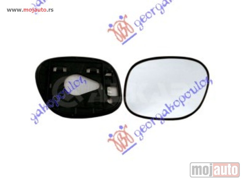 Glavna slika -  STAKLO RETROVIZORA SA GREJACEM Desno Toyota rav 4 (xa10) 98-00 -dostupno - MojAuto