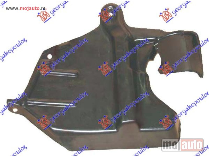 Glavna slika -  ZASTITA MOTORA SPOLJASNJA PLASTICNA Levo Nissan primera (p11) 99-01 -dostupno - MojAuto
