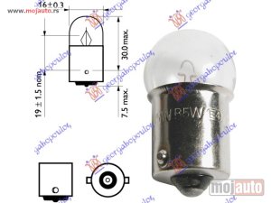 NOVI: delovi  SIJALICA R10W 07.250.35 12V TU 2641 Lampe/xenon -dostupno