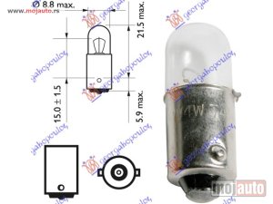Glavna slika - SIJALICA 12V 4W BA9s Lampe/xenon -dostupno - MojAuto