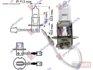 NOVI: delovi  SIJALICA (H3) 55W PK22S/12V Lampe/xenon -dostupno