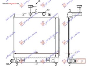 NOVI: delovi  HLADNJAK MOTORA (35.5x39.5) Kia picanto 08-11 -dostupno