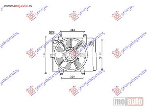 NOVI: delovi  VENTILATOR KOMPLET (BENZIN/DIZEL) (BEZ POSUDE) Kia picanto 08-11 -dostupno