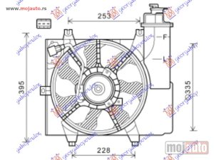NOVI: delovi  VENTILATOR KOMPLET (BENZIN) (SA POSUDOM) Kia picanto 08-11 -dostupno