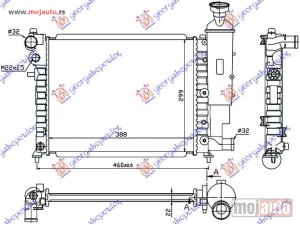 NOVI: delovi  HLADNJAK MOTORA XN (39x32) Peugeot 106 96-03 -dostupno
