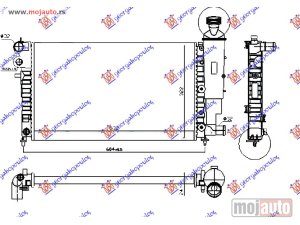 NOVI: delovi  HLADNJAK MOTORA XN/XR RALLY (53x32) Peugeot 106 96-03 -dostupno