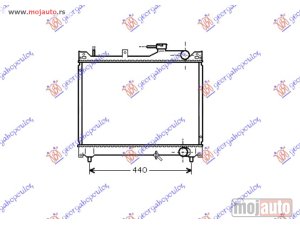 NOVI: delovi  HLADNJAK MOTORA 1.6cc 16V (+/-AC) (42.5x52.5) Suzuki grand vitara 99-05 -dostupno